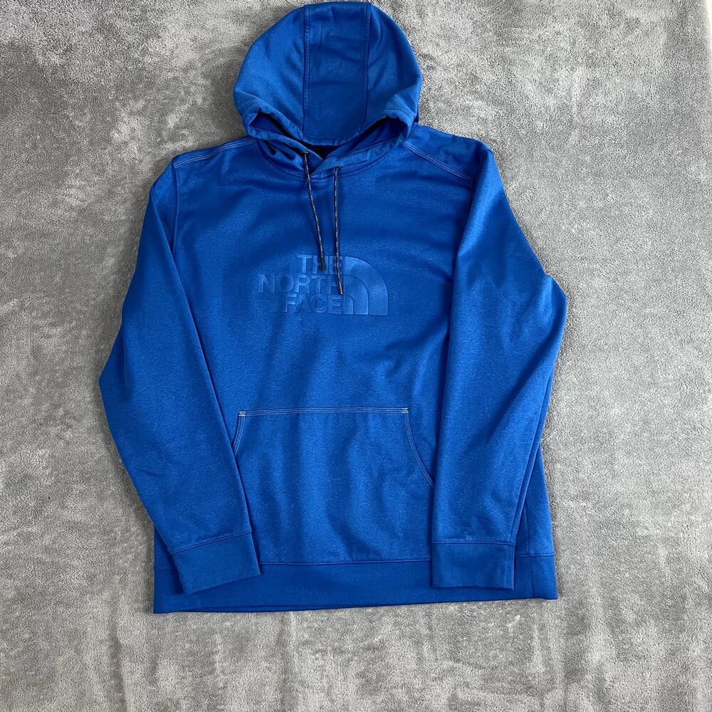 The North Face Ampere Pullover Hoodie Sweatshirt Mens XL Blue Fleece